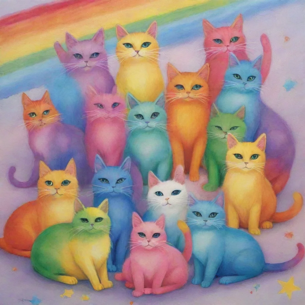 aiamazing rainbow cats awesome portrait 2