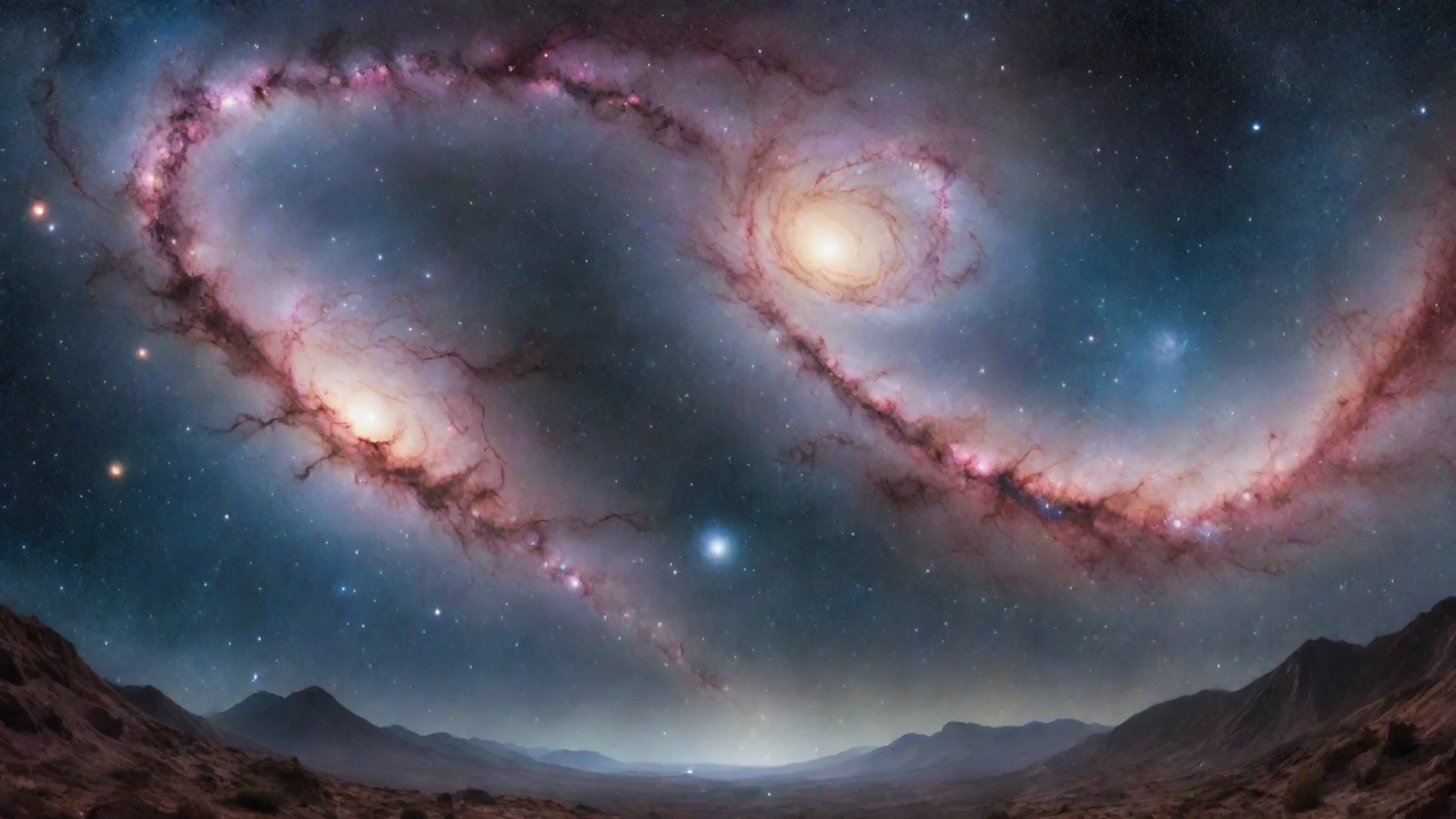 aiamazing realistic galaxies in the distance awesome portrait 2 hdwidescreen