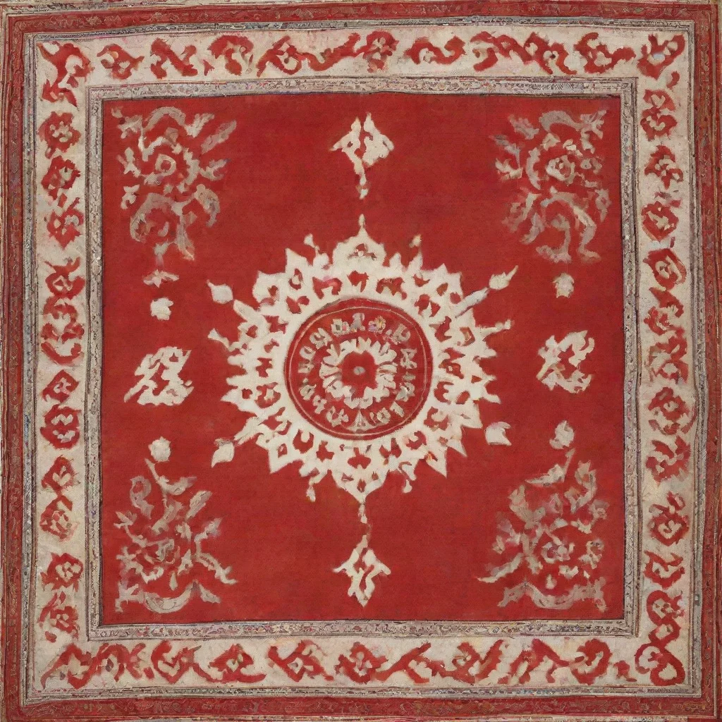amazing red and white central asian shephered awesome portrait 2