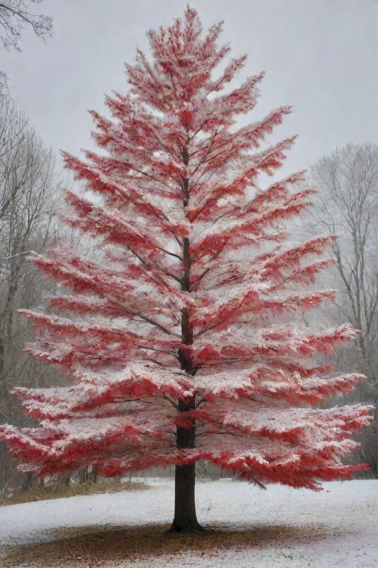 amazing red and white tree awesome portrait 2 portrait