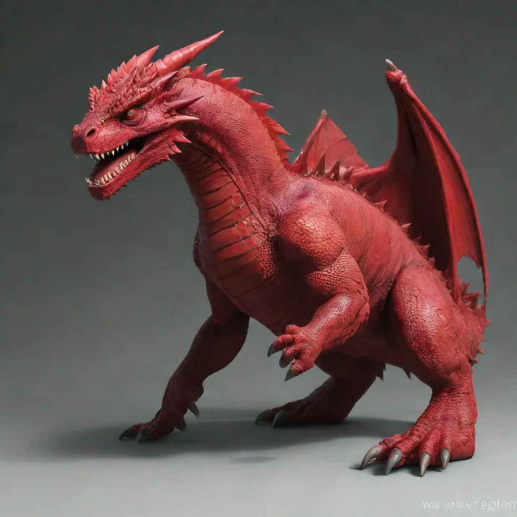 amazing red deragon awesome portrait 2
