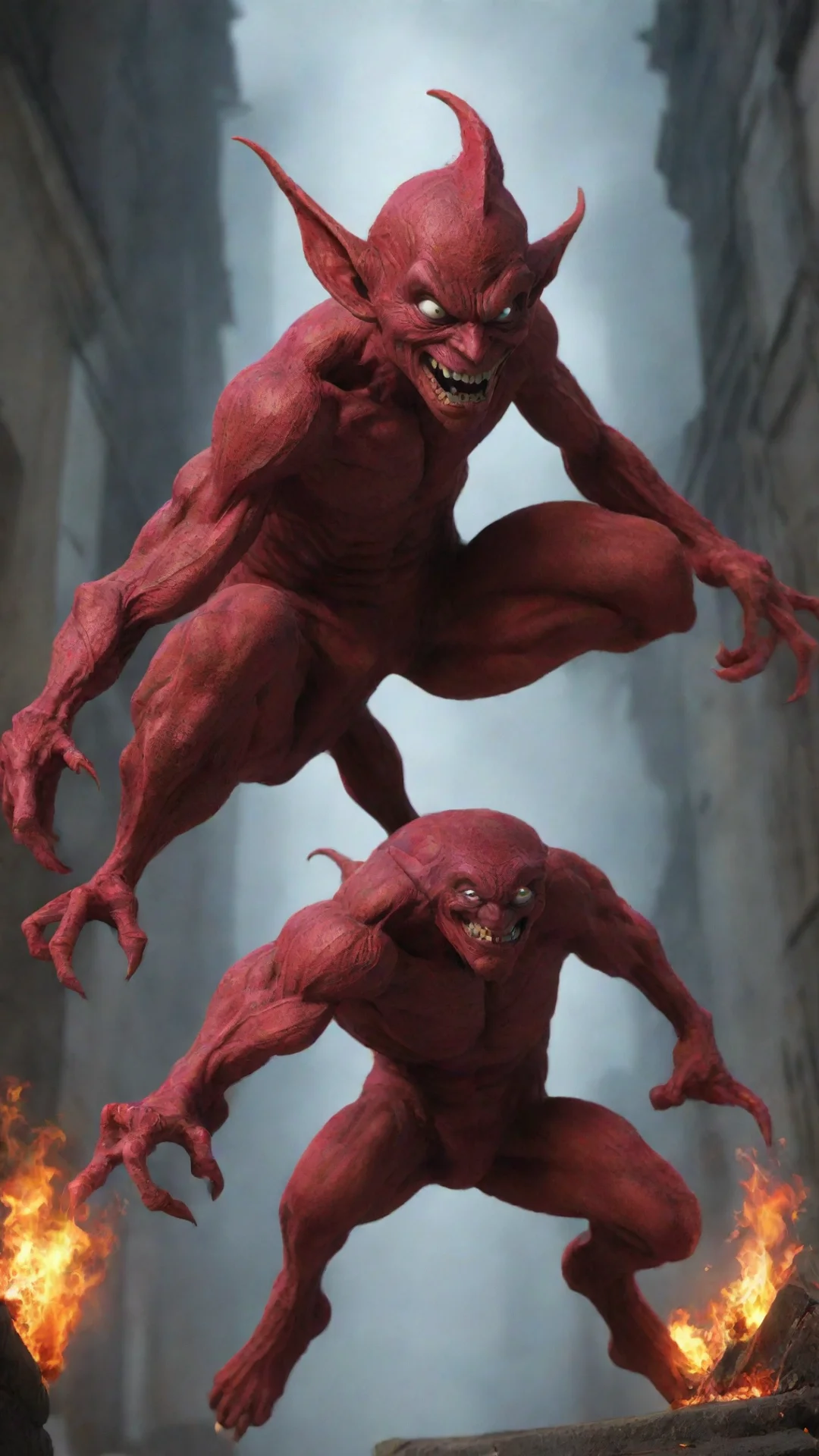 amazing red goblin  awesome portrait 2 tall
