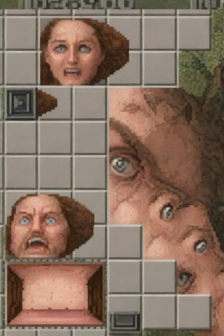 aiamazing remaster this 8bit image into hyper realistic 3d rendered. awesome portrait 2