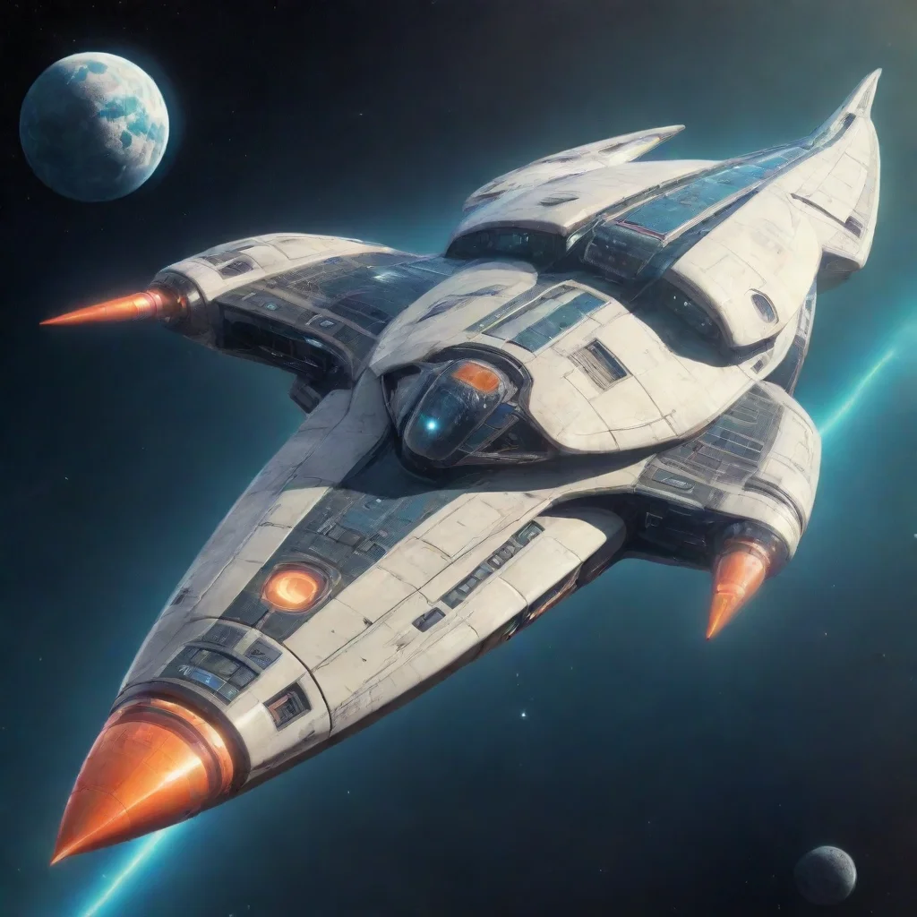 aiamazing retro futuristic starship awesome portrait 2