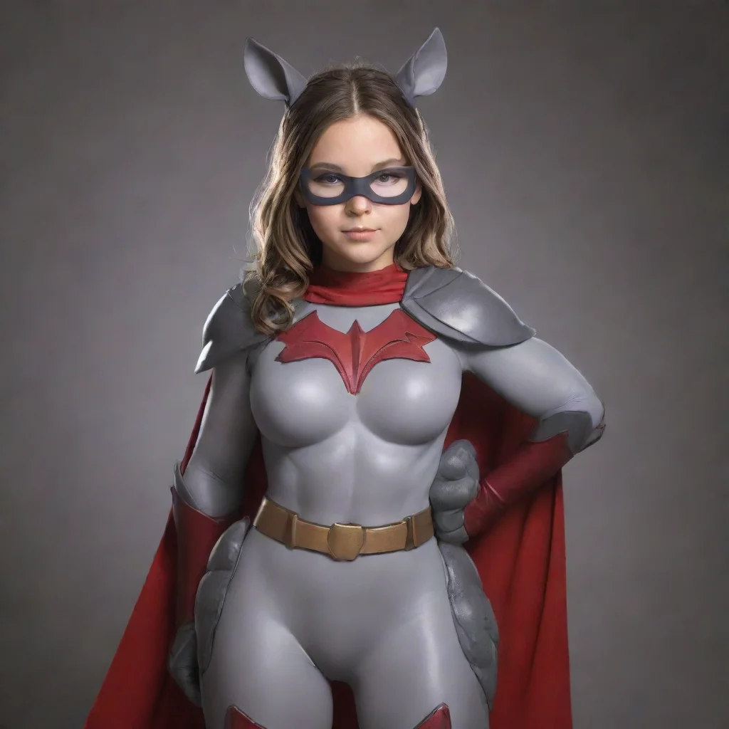 aiamazing rhino girl super hero  awesome portrait 2