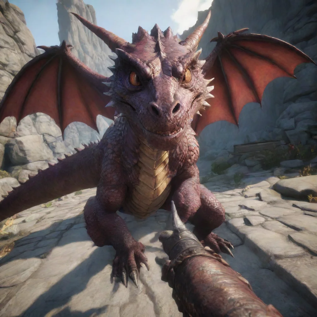 aiamazing romantic dragon first person awesome portrait 2