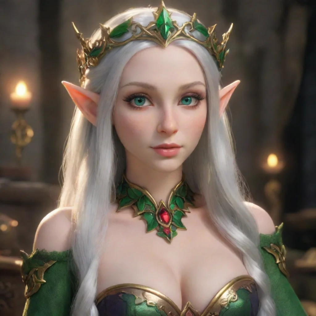 aiamazing romantic first person seductive elf queen awesome portrait 2