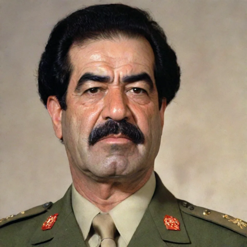 amazing saddam hussein awesome portrait 2