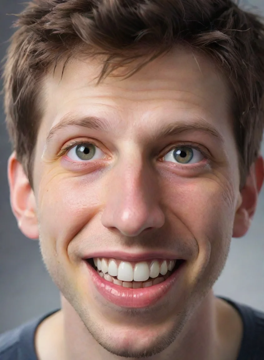 aiamazing sam altman eyes clear epic hd art detailed realistic smile hiding fear awesome portrait 2 portrait43