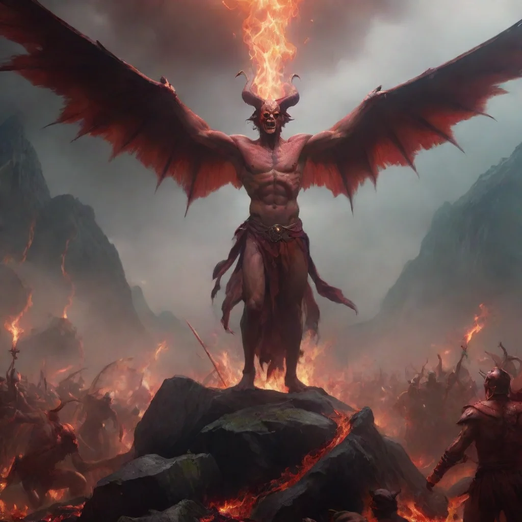 aiamazing satan summoning his legions thomas lawrence vibrant color realistic unreal engine gloomy scenery 4k epic scale awesome portrait 2