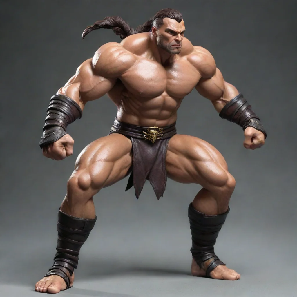 aiamazing scorpionman muscular fighter awesome portrait 2