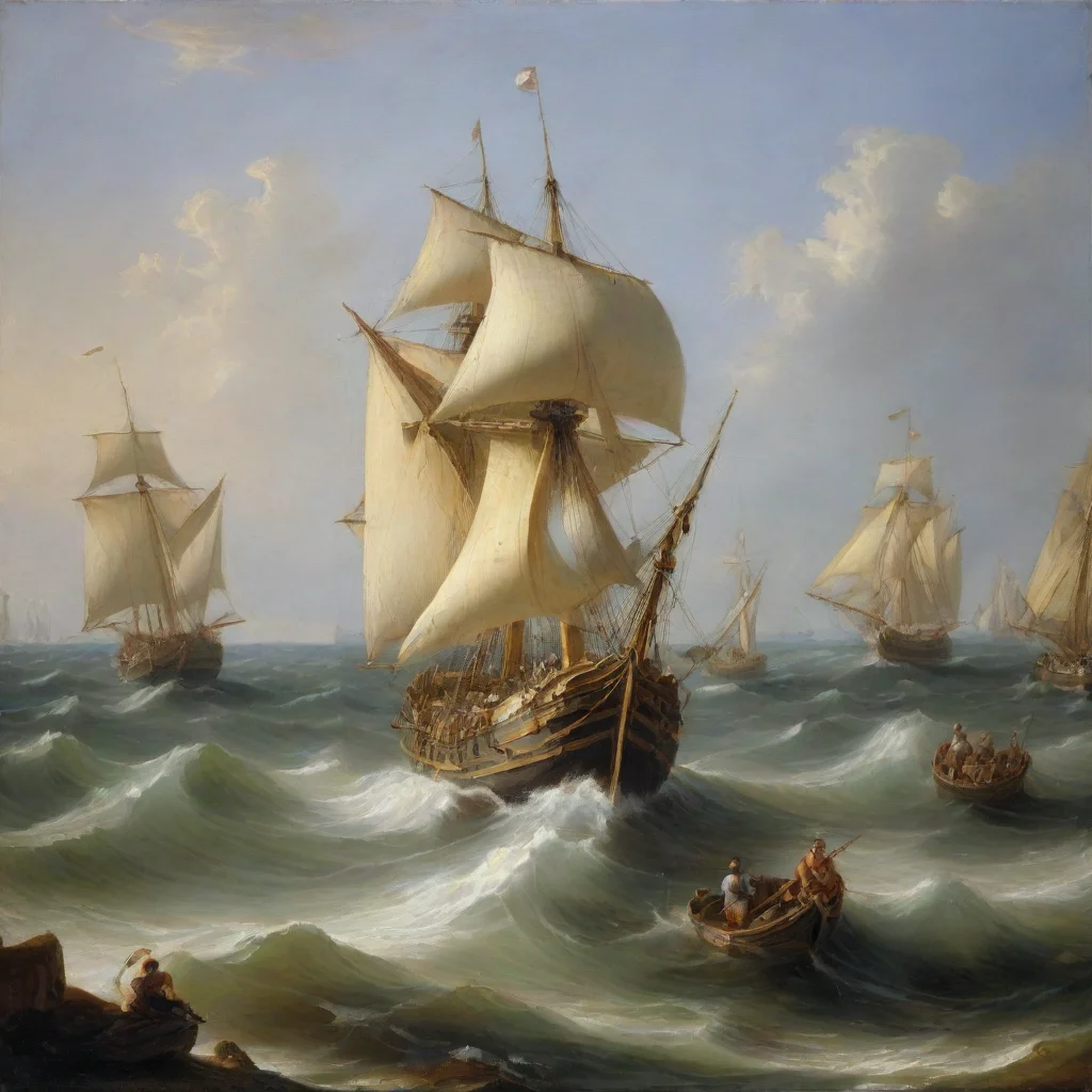 aiamazing sea with sailboats im stil von gian lorenzo bernini awesome portrait 2