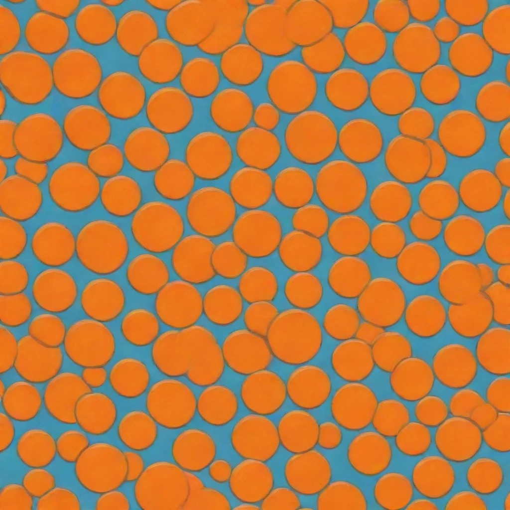 aiamazing seamless orange texture tile with polka dots of various colors and sizes in anime cartoon style awesome portrait 2