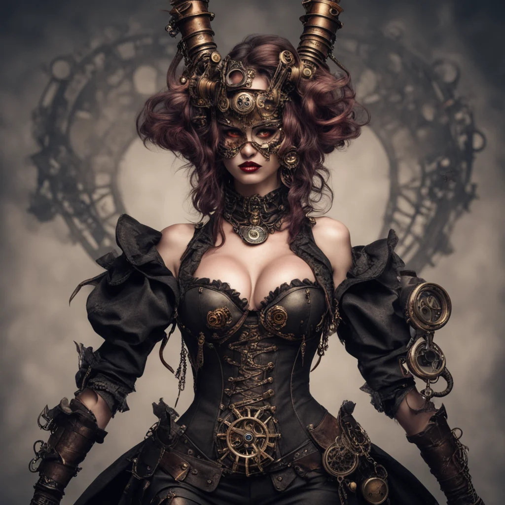 aiamazing seductive steampunk evil demon awesome portrait 2