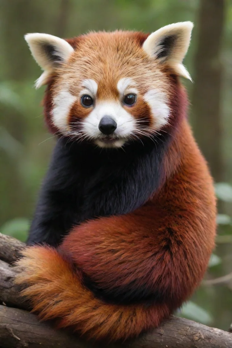 amazing seductive western red panda awesome portrait 2 portrait