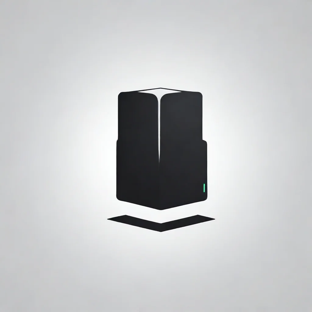 aiamazing server logo minimalist artistic computer server company awesome portrait 2