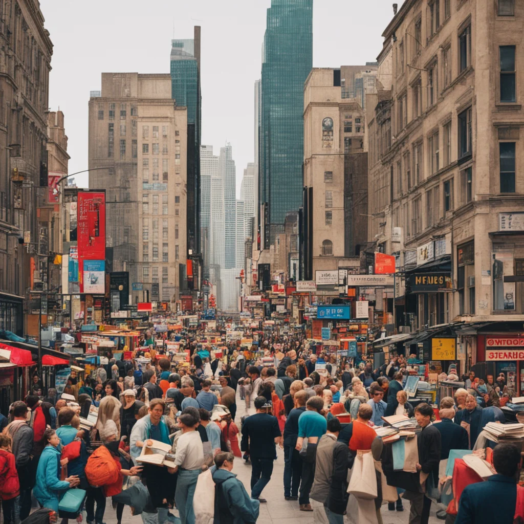 amazing show a bustling city scene with people glued to their books awesome portrait 2