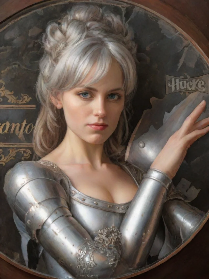 aiamazing silver medieval full armor awesome portrait 2