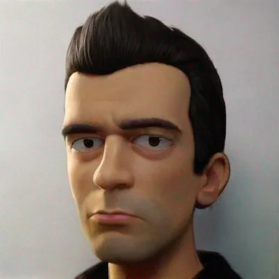 amazing simpsons character male detailed black hair tan skin hd awesome portrait 2