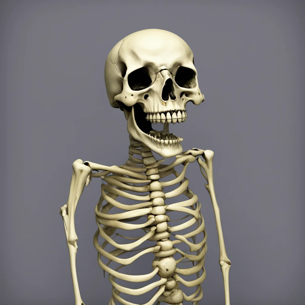 amazing skeleton laughing  awesome portrait 2