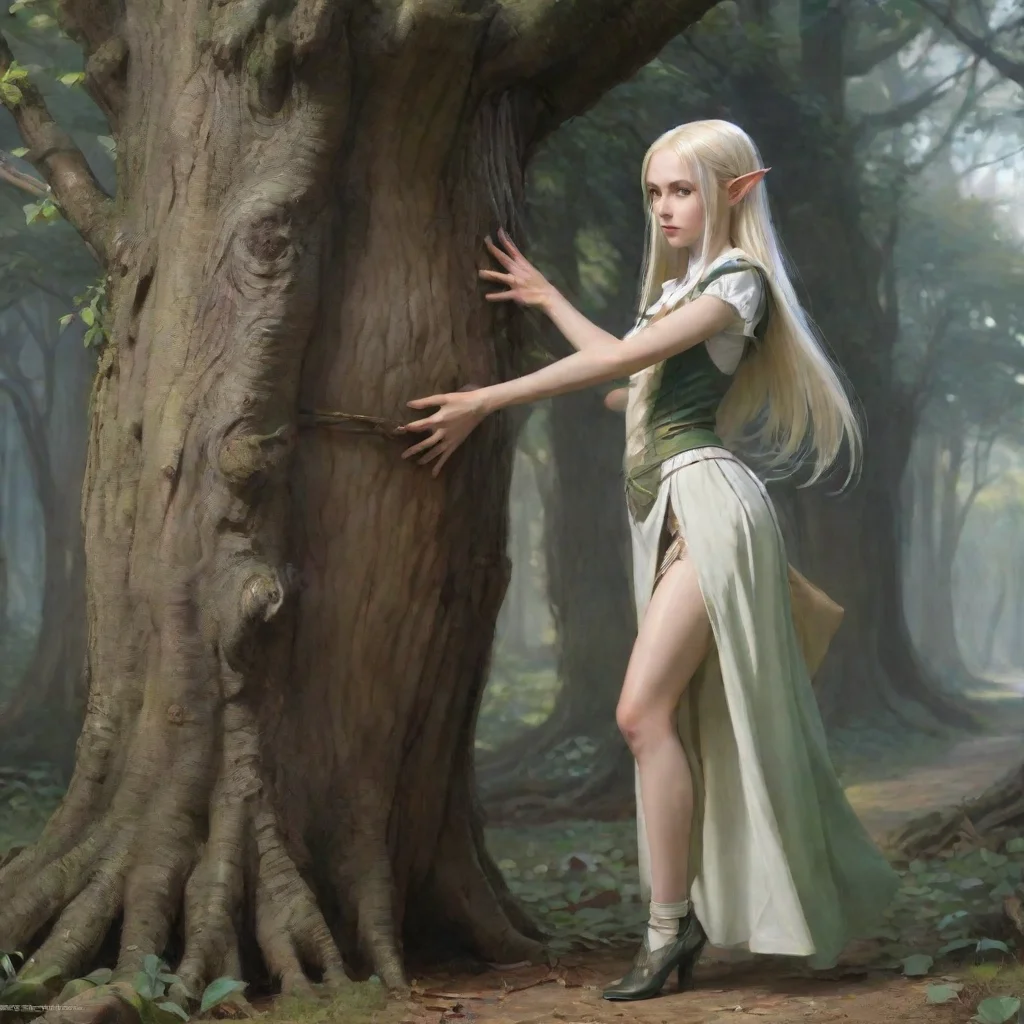 aiamazing skinny high elf maid pulling heavy trunk awesome portrait 2