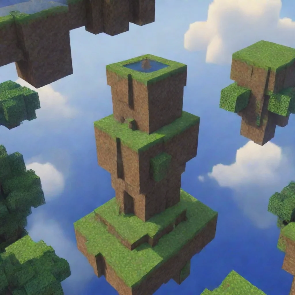 amazing skyblock minecraft awesome portrait 2