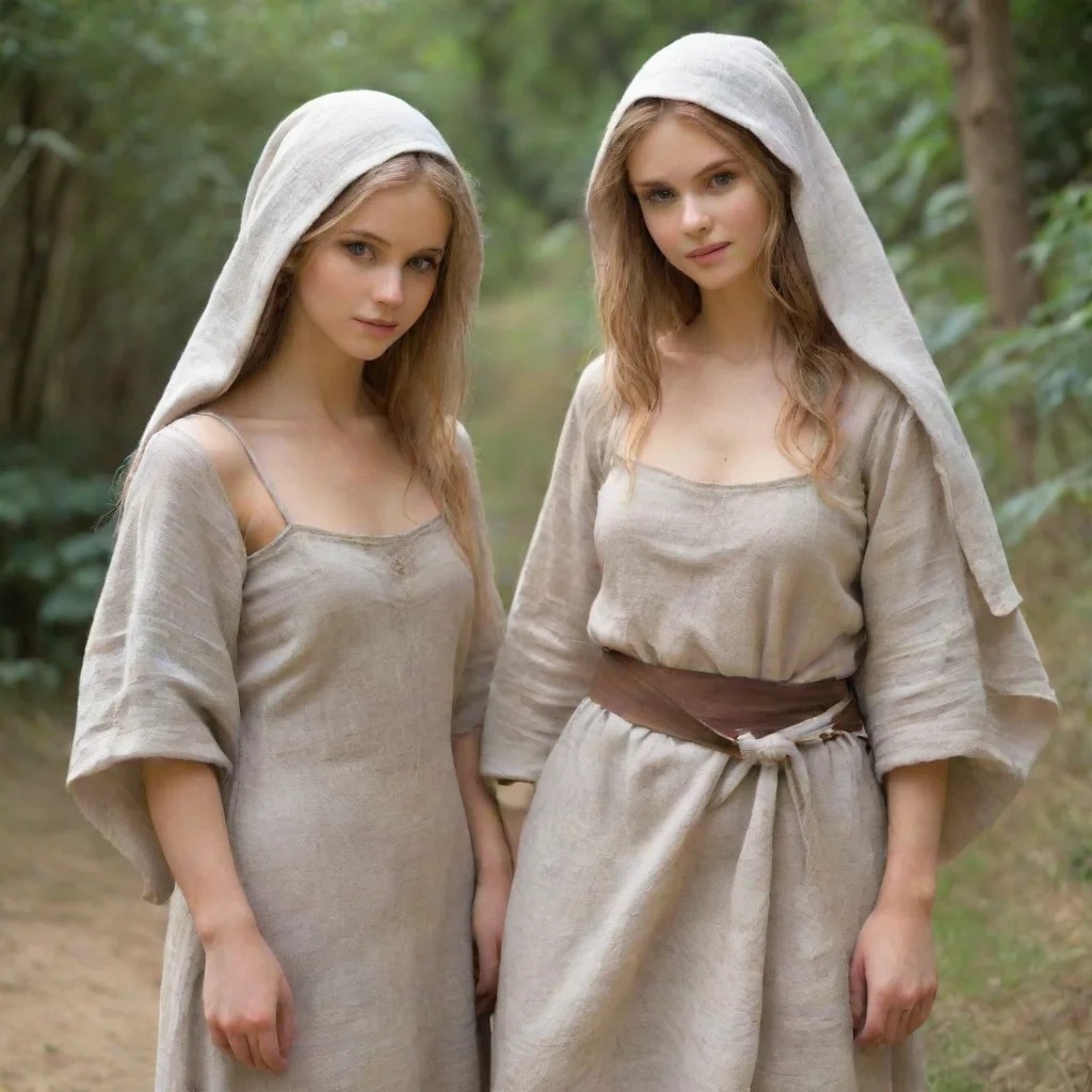 aiamazing slave elf women linen cloth shy awesome portrait 2