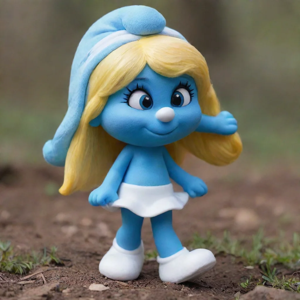 amazing smurfette awesome portrait 2