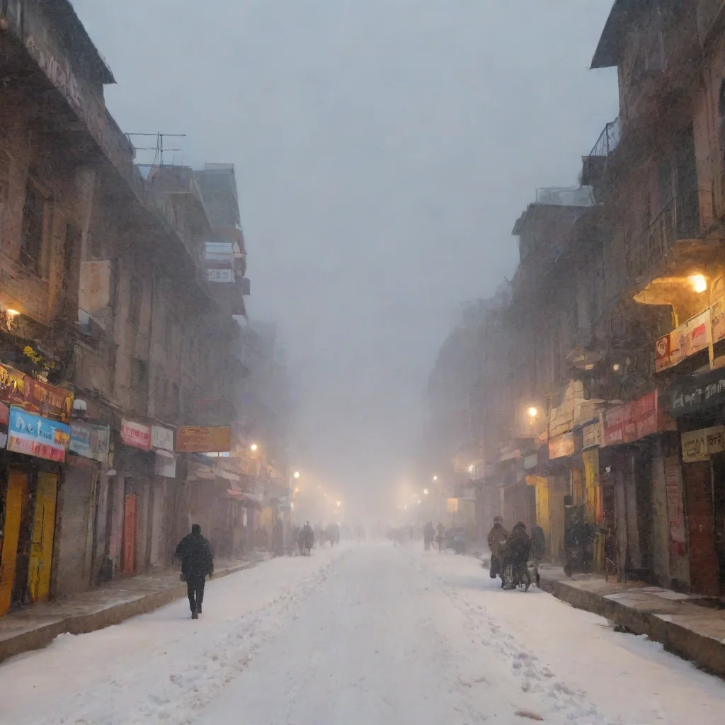 aiamazing snowfall in varanasi ar 169 awesome portrait 2