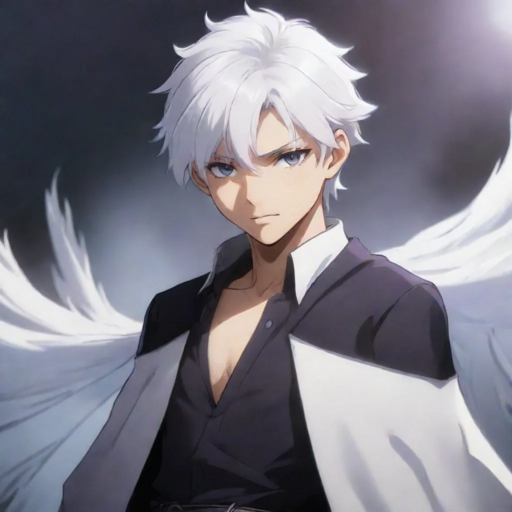 amazing solo leveling white haired boy awesome portrait 2