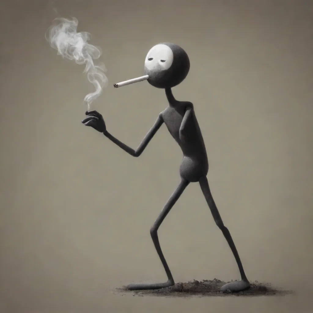 aiamazing stickman smoking awesome portrait 2