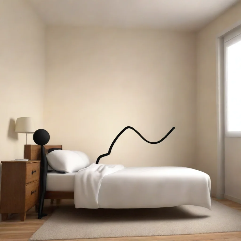 amazing stickman waking up from bed.. awesome portrait 2