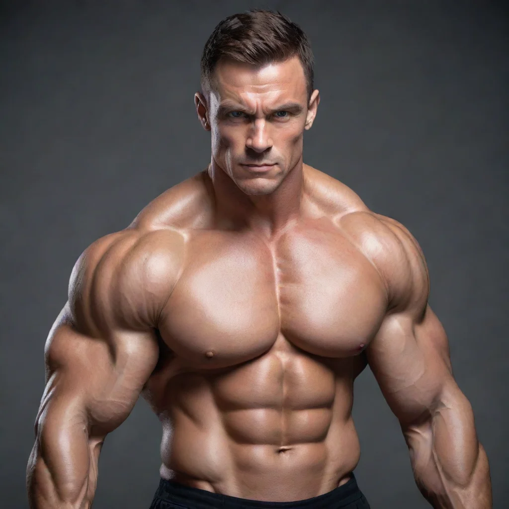 aiamazing strong muscular man awesome portrait 2