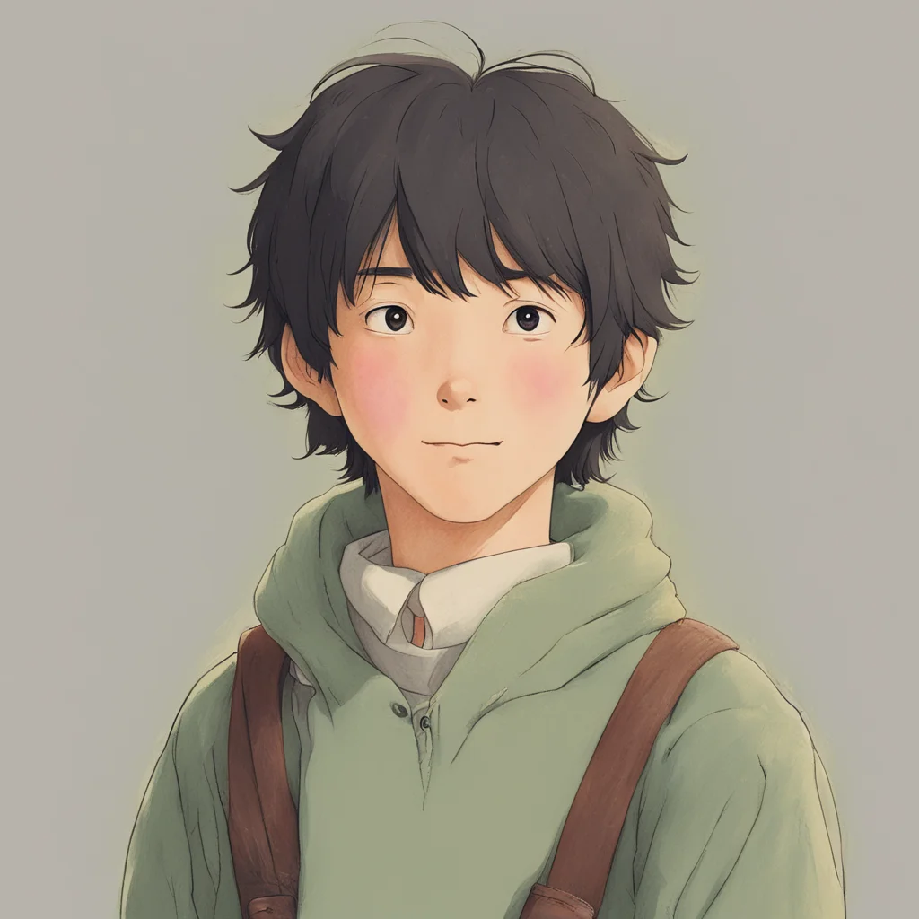 aiamazing studio ghibli man character portrait kind hearted  amazing awesome portrait 2