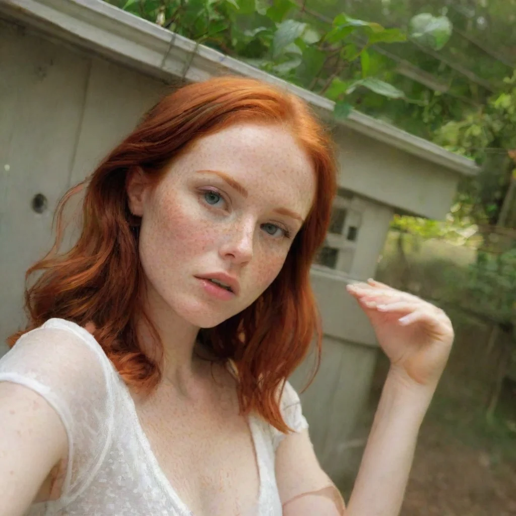amazing stunning freckled redhead girlfriend awesome portrait 2