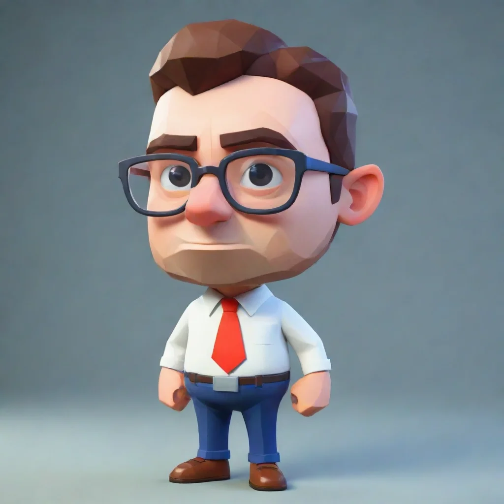 aiamazing super nerd hd wedgie low poly awesome portrait 2