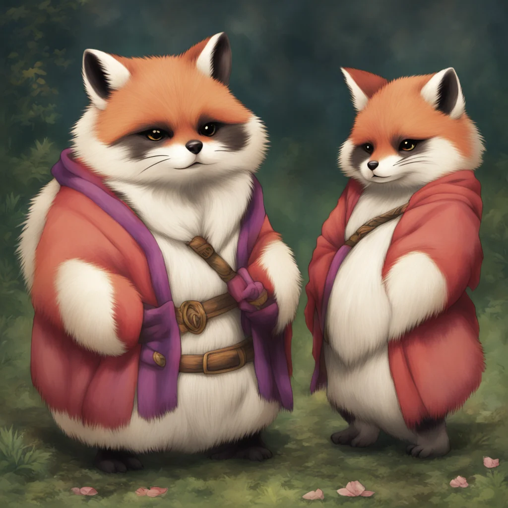 aiamazing tanuki and kitsune awesome portrait 2