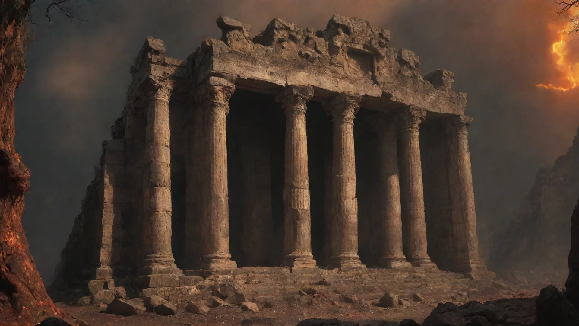 amazing temple ruins at hell awesome portrait 2 wide