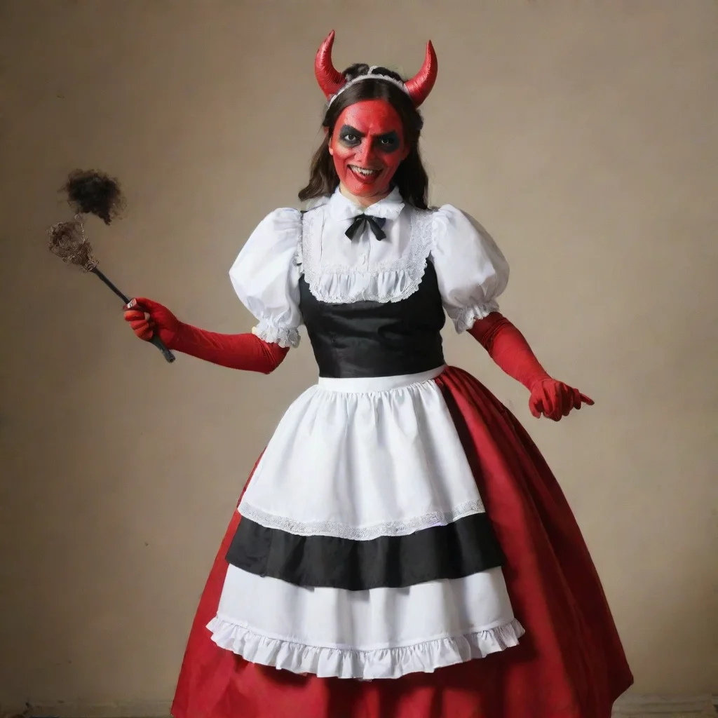 aiamazing the devil dressed as a maid awesome portrait 2