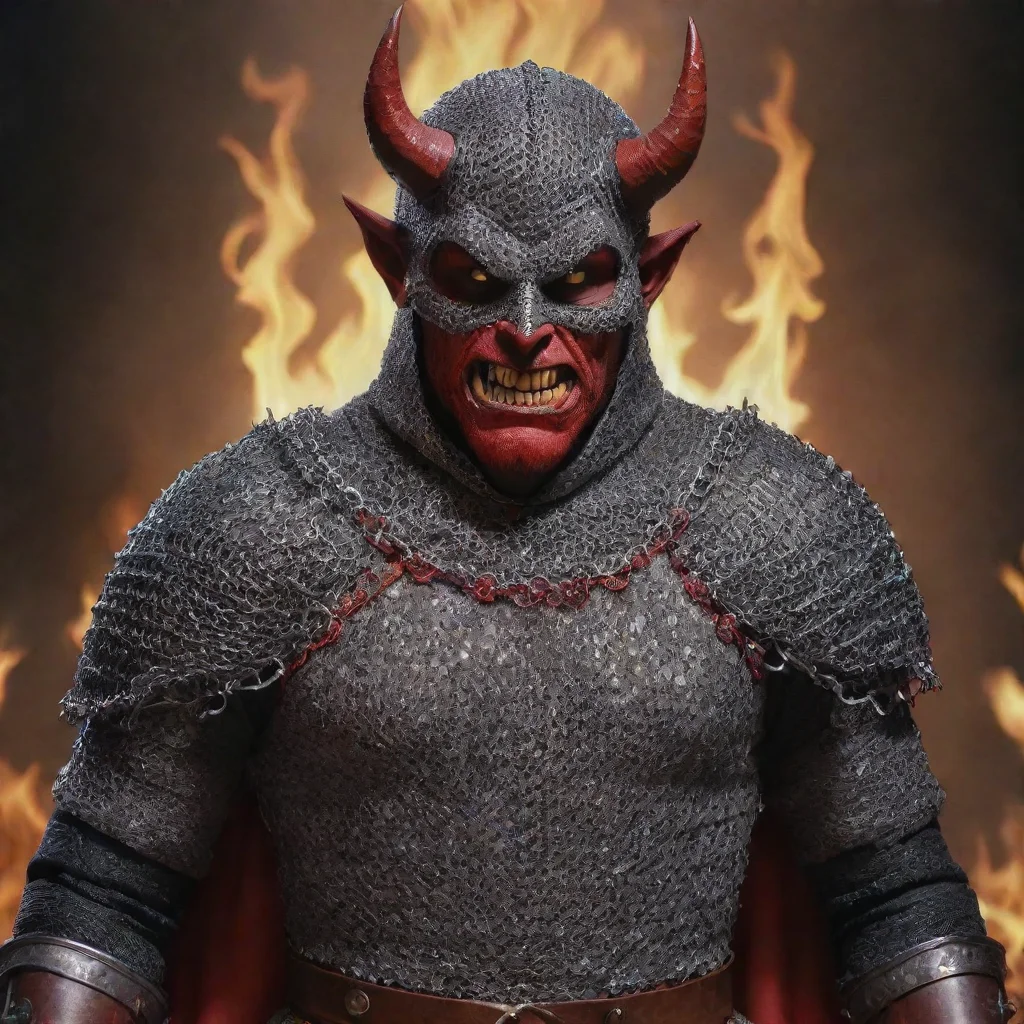 aiamazing the devil wearing chainmail awesome portrait 2