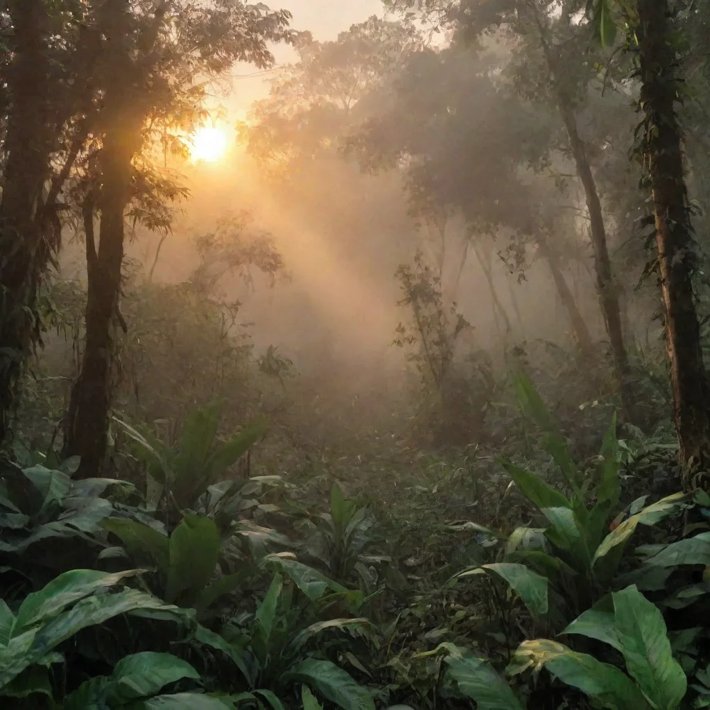 aiamazing the jungle of the sunrise awesome portrait 2