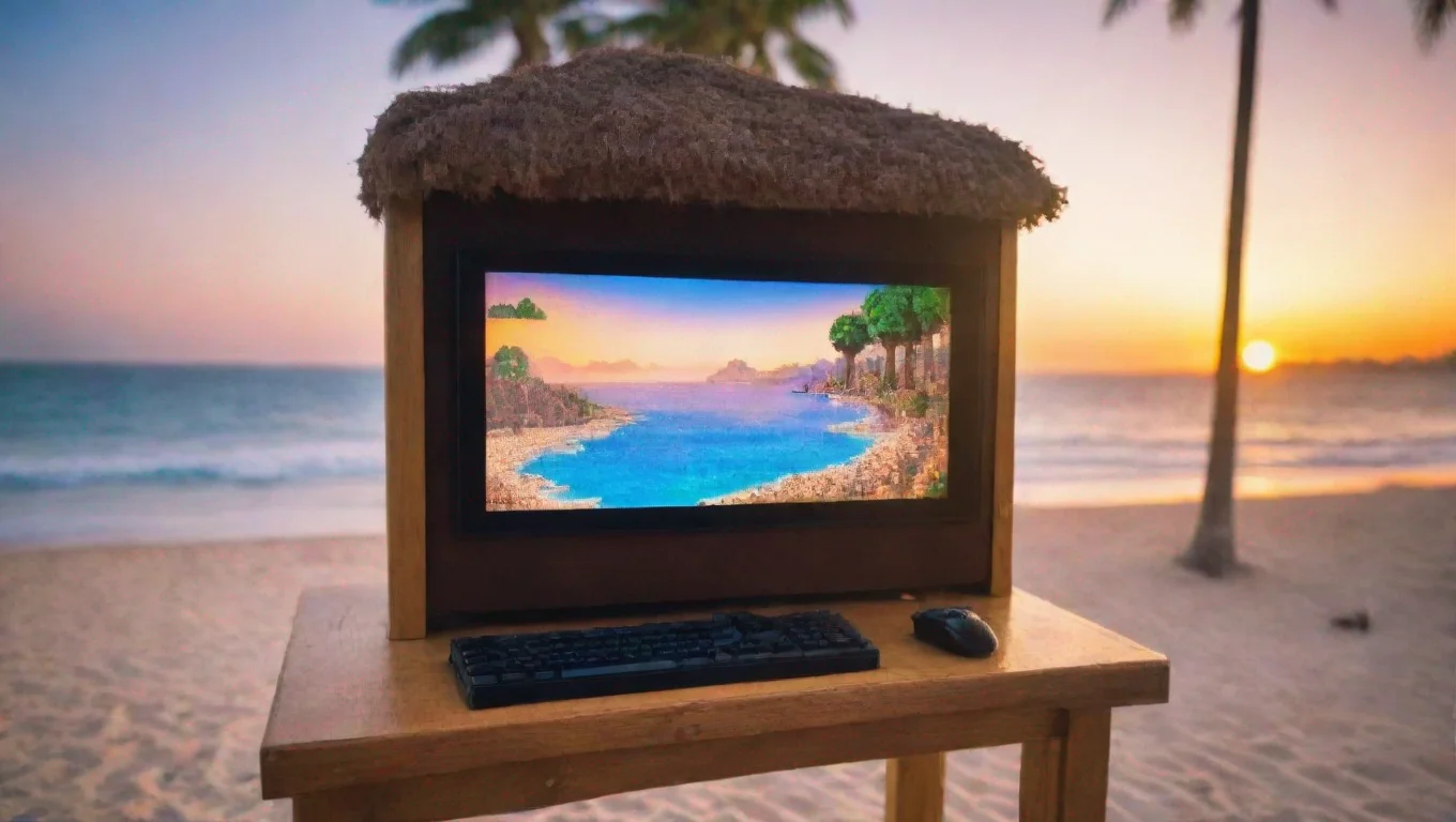 aiamazing the pc is playing an 8 bit video game awesome portrait 2