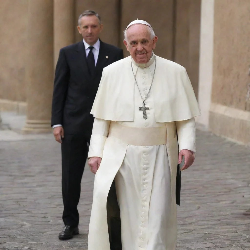amazing the pope dressed in a tuxedo wir awesome portrait 2