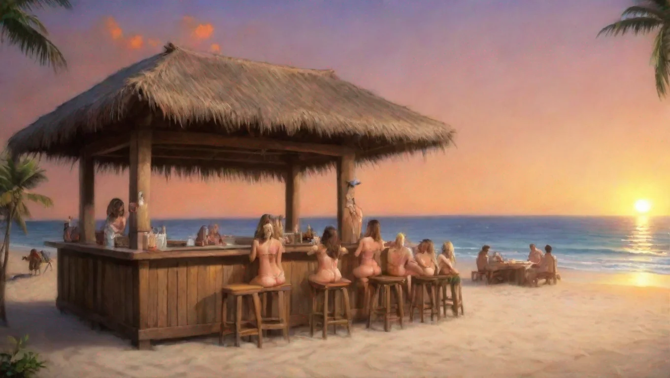 aiamazing there are bikini girls at the bar awesome portrait 2