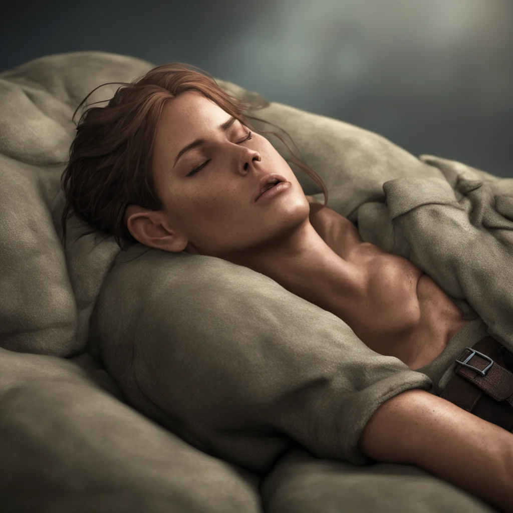 amazing tired lara croft sleeping awesome portrait 2