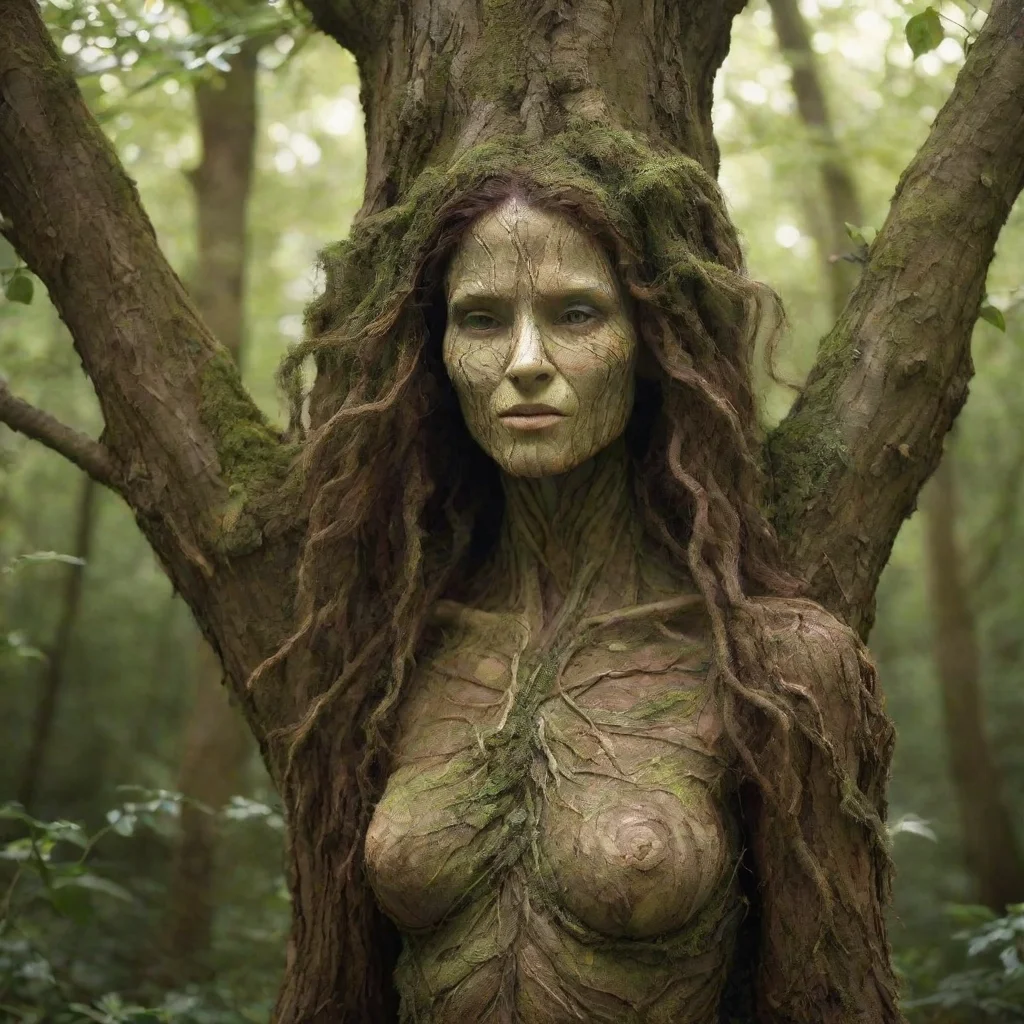 amazing tree woman awesome portrait 2