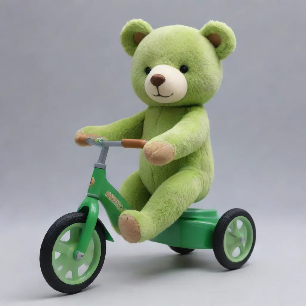 amazing triciclo con oso verde awesome portrait 2