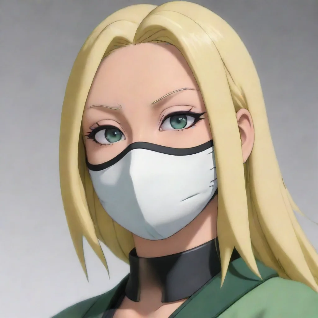 amazing tsunade wearing a face mask awesome portrait 2