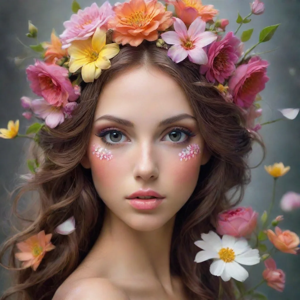amazing un hada reina de flores awesome portrait 2