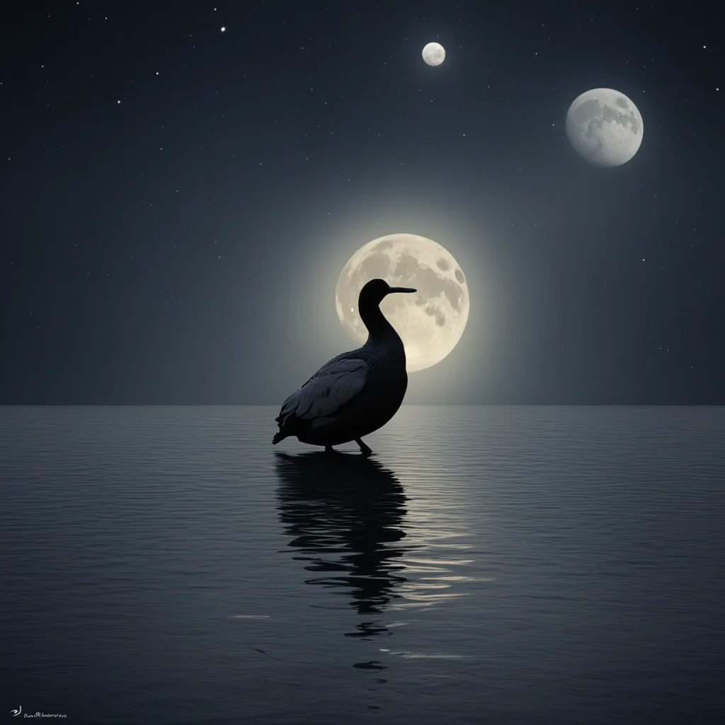 aiamazing un pato en la luna awesome portrait 2